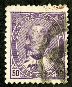 Canada Stamps # 95 Used XF Scott Value $175.00