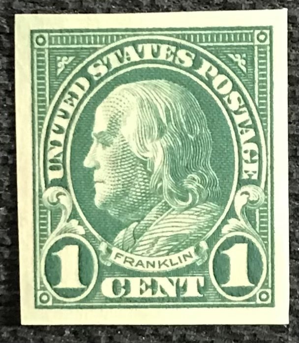 US #575 MNH Imperf Single Mr Benjamin Franklin SCV $11.00 L23