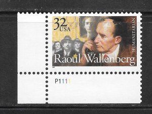 U.S.#3135 Raoul Wallenberg 32c PNS, MNH.