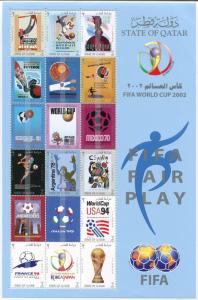QATAR  FIFA  WORLD CUP 2002  ON SHEETLET  LIMITED EDITION