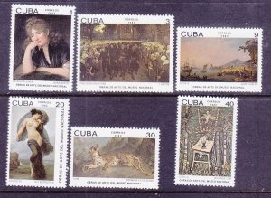 Cuba 2510-15 MNH 1982 Art Series Full Set of 6 Very Fine