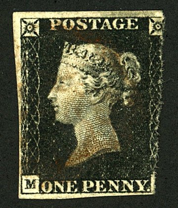 GB #1 USED PENNY BLACK