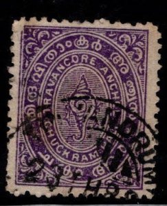 India - Feudatory state of Travancore Scott 4 Used