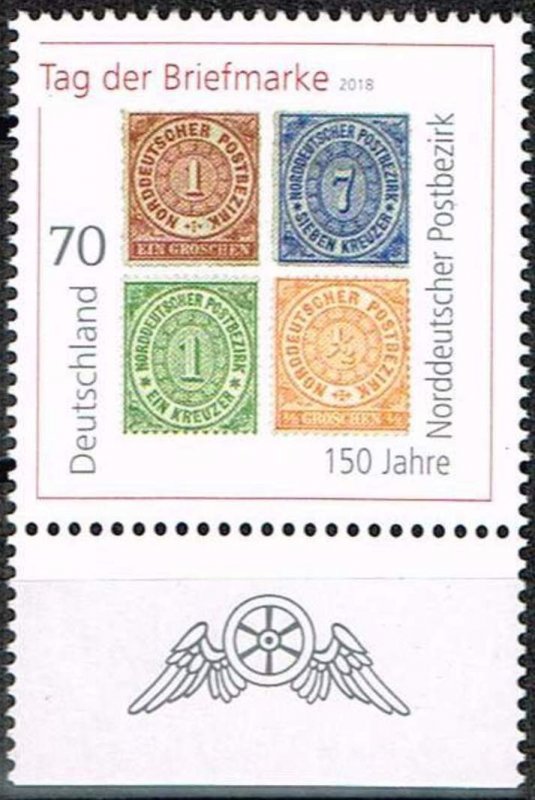 Germany 2018,Sc.#3056 MNH,150th Anniversary of North German Confederation Stamps