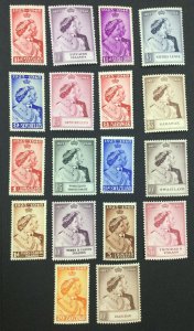 MOMEN: BRITISH COLONIES 1948 SILVER WEDDING 9 SETS MINT OG NH LOT #64737