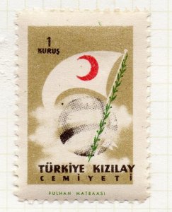 Turkey Crescent 1957 Issue Fine Mint Hinged 1K. NW-271214