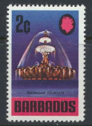 Barbados  SG 400 SC# 329 MNH Chalky Paper Trafalgar Fountain 1970 see scan