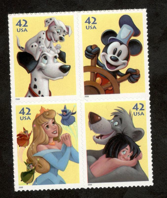 4342-5a Disney Imagination Block Of 4 Mint/nh FREE SHIPPING