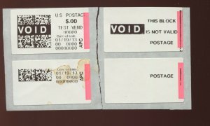 CVPT8 ERROR Var Machine Set Up & Test Label Computer Vended Postage Block Stamps