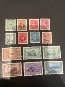 Canada sc 249-262 MH comp set