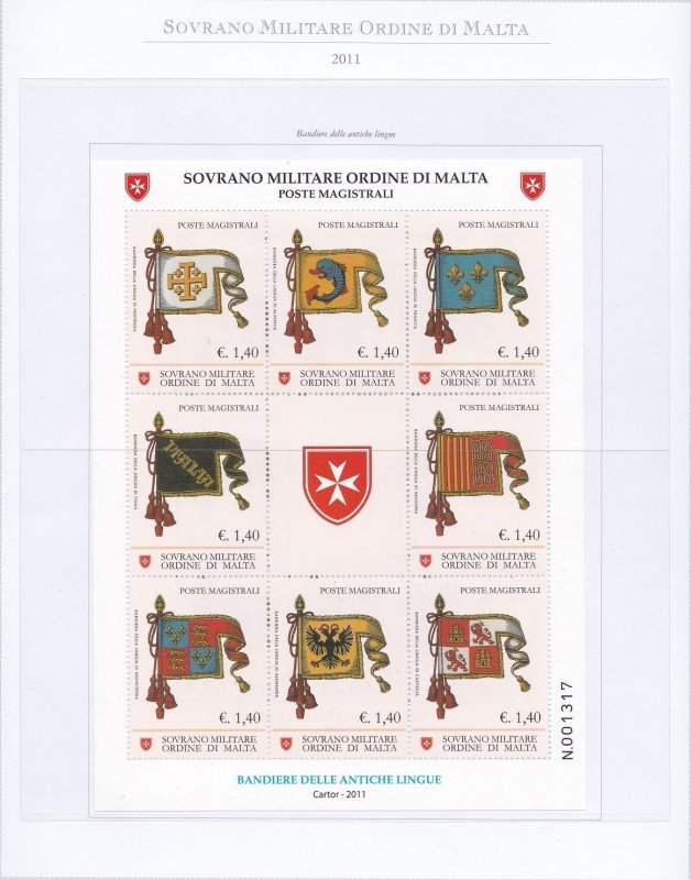 2011 SMOM - Complete Year, 30 Values + 6 Sheets - MNH**