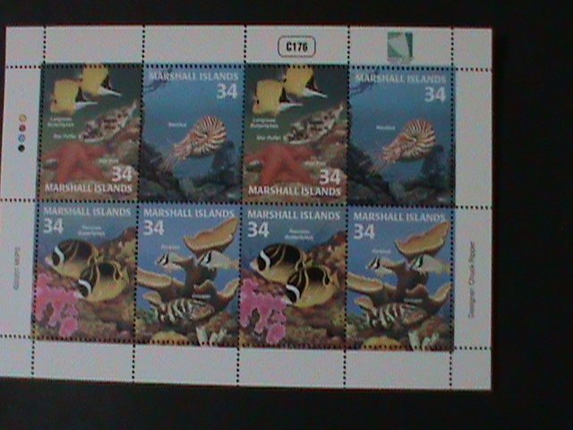 MARSHALL ISLANDS-2001-SC#782- MARINE LIFE-MNH SHEET-VF WE SHIP TO WORLDWIDE.