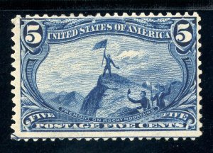 USAstamps Unused FVF US 1898 Trans-Mississippi Fremont Scott 288 OG MLH