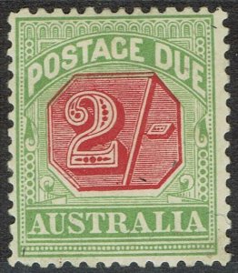 AUSTRALIA 1909 POSTAGE DUE 2/- PERF 12 X 12.5