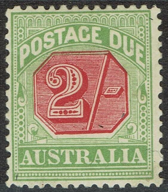 AUSTRALIA 1909 POSTAGE DUE 2/- PERF 12 X 12.5