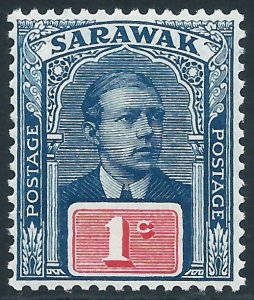 Sarawak, Sc #50, 1c MNH