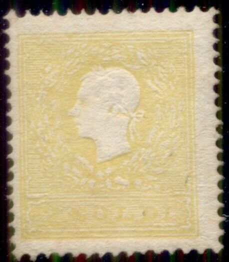 AUSTRIA LOMBARDY-VENETIA #7, 2 soldi yellow, og, LH, VF, Scott $2,275.00