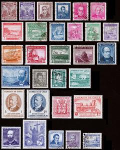 Chile Scott 25 // 326 (1878-1962) Used/Mint H F-VF, CV $41.50 B