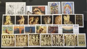 Vatican 607-629 mnh complete year 1977