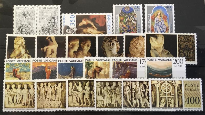 Vatican 607-629 mnh complete year 1977