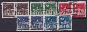 Berlin 1966 Mi#286-290 Pairs used CV€85.00 (BN1168)