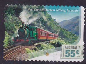 Australia -2010 Aust.Trains West Coast Wilderness 55c used