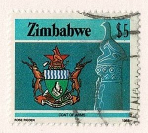 Zimbabwe #514 used $5 arms