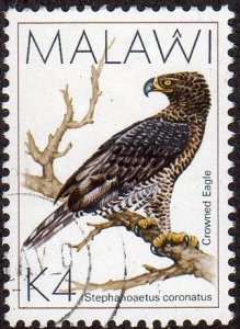 Malawi 532 - Used - K4 Crowned Eagle (1988) (cv $3.75) (1)