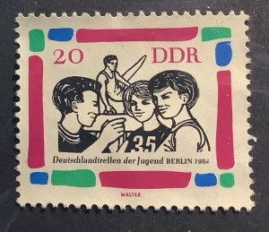 Germany DDR 1964 Scott 6965 used - 20pf,  Youth Event in Berlin