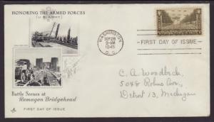 US 934 Army 1945 Artcraft Pencil FDC