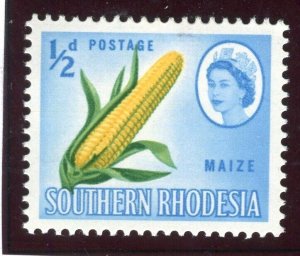 SOUTHERN RHODESIA; 1950s early QEII Pictorial issue MINT MNH 1/2d. value