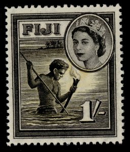 FIJI QEII SG289, 1s black & yellow, NH MINT.