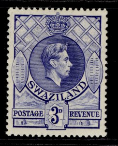 SWAZILAND GVI SG32, 3d ultramarine, M MINT. Cat £11. PERF 13½ x 13