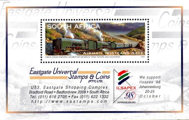 South Africa - 1997 Eastgate Stamps Corporate MS MNH**