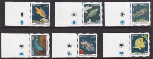 Monaco, Fauna, Fishes  MNH / 1988