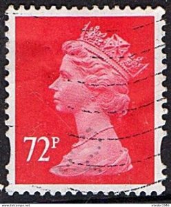 GREAT BRITAIN 2006 QEII 72p Red Machin SGY1737 Used