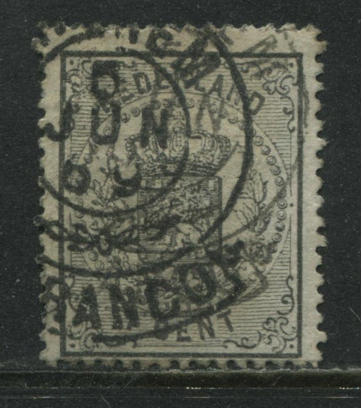 Netherlands 1869 1 cent black used