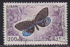 Lebanon C434 Erasmia Sanguiflua 1965