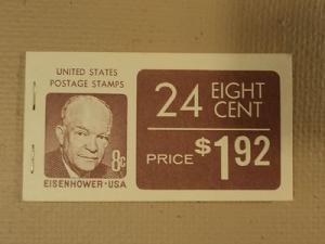 USPS Scott 1395a 8c Eisenhower Book Of 24 1970-74 Stamps ...