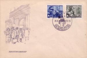 DDR FDC Leipzig Fair '55 253 / 254 L21