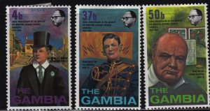 Gambia 306-308 Winston Churchill 1974