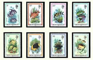 Montserrat 445a-60a MNH 1983 Fish inscribed 1983