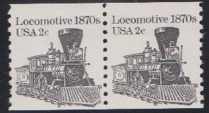 1897A Locomitive F-VF MNH transportation coil pair