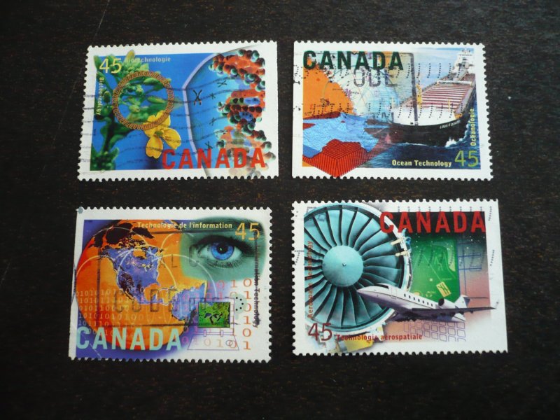 Stamps - Canada - Scott# 1595-1598 - Used Set of 4 Stamps