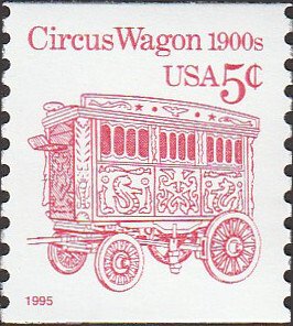 # 2452D MINT NEVER HINGED ( MNH ) 1900''S CIRCUS WAGON    '