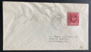 1941 Trinidad US army Post office 803 Cover To Harrisburg PA USA