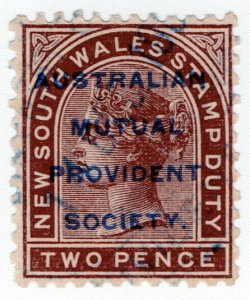 (I.B) Australia - NSW Revenue : Stamp Duty 2d (AMPS overprint)