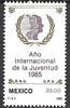 MEXICO Scott 1378 MNH** 1985 Intl Youth year stamp