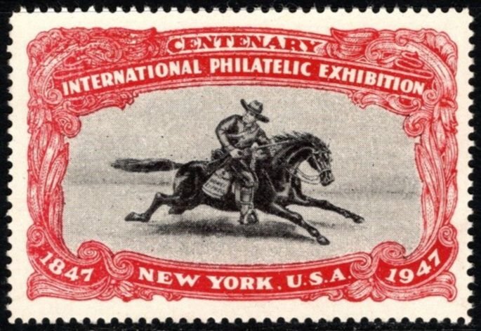 1947 US Poster Stamps New York International Philatelic Exhibition Set/4 MNH