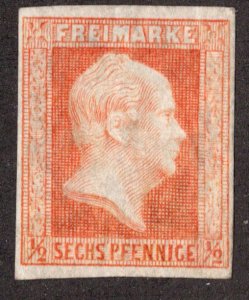 Germany Prussia Scott 2 Unused hinged.